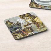 Dessous-de-verre Carte commerciale de fil, 1880 (Côté gauche)