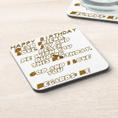 Dessous-de-verre Carte d'anniversaire pour un ami chrétien (Côté gauche)