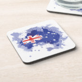 Dessous-de-verre Carte d'aquarelle de l'Australie (Côté gauche)