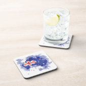 Dessous-de-verre Carte d'aquarelle de l'Australie (Côté Droit)