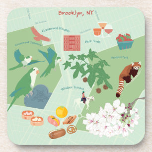 Dessous-de-verre Carte de Brooklyn