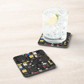 Dessous-de-verre Carte de circuit noir (Côté Droit)