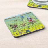 Dessous-de-verre Carte de Dallas Fort Worth (Côté gauche)