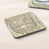 Dessous-de-verre Carte de Jérusalem et des abords, de 'C (Côté gauche)