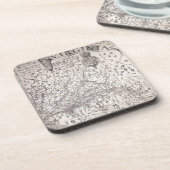 Dessous-de-verre Carte de la Virginie, 1612 (Côté gauche)