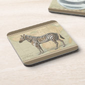 Dessous-de-verre Carte de l'Afrique et un zèbre (Côté gauche)
