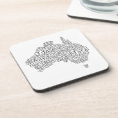 Dessous-de-verre Carte de l'argot australien (Côté gauche)