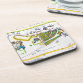 Dessous-de-verre Carte de New Amsterdam, 1661 (Côté gauche)