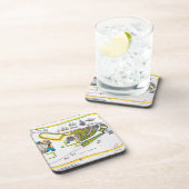 Dessous-de-verre Carte de New Amsterdam, 1661 (Côté Droit)