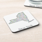 Dessous-de-verre Carte de New York (Côté gauche)
