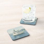 Dessous-de-verre Carte de Noël de ferry de jour (Côté Droit)
