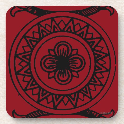 Dessous-de-verre Carte de tarot : As des penny (Devant)