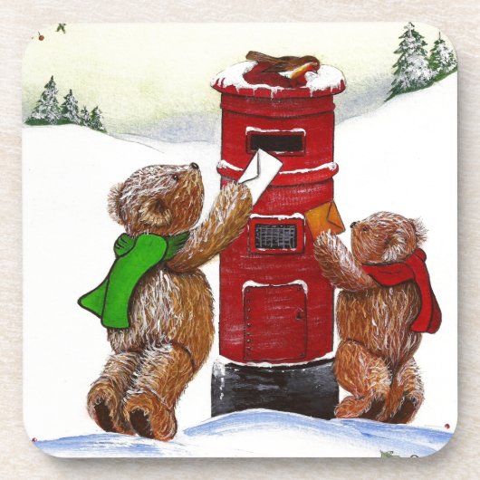 Dessous-de-verre Carte de Teddy Bear (Devant)