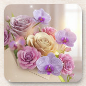 Dessous-de-verre Carte de voeux 3D Splendor Springtime avec Dew-Kis (Devant)