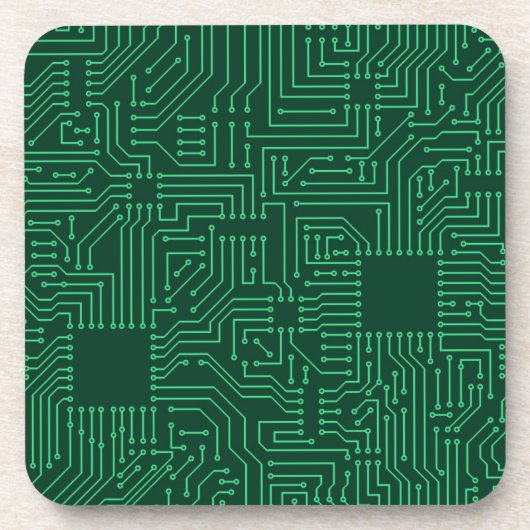 Dessous-de-verre Carte d'ordinateur (Devant)