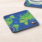 Dessous-de-verre Carte du monde (Côté gauche)