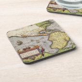 Dessous-de-verre Carte du monde antique des Amériques, 1570 (Côté gauche)