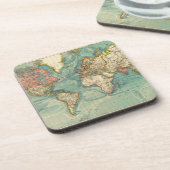 Dessous-de-verre Carte du monde vintage (Côté gauche)