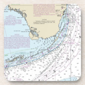 Dessous de verre Carte Florida Keys (Devant)