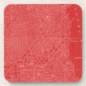 Dessous-de-verre Carte graphique de San Francisco (Devant)