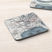 DESSOUS-DE-VERRE CARTE : GUERRE CIVILE, 1861 (Côté gauche)