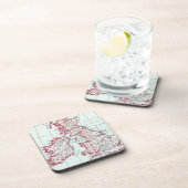 Dessous-de-verre CARTE : ÎLES BRITANNIQUES, c1890 (Côté Droit)