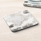 Dessous-de-verre CARTE : La CRIMÉE, c1855 (Côté gauche)