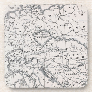 DESSOUS-DE-VERRE CARTE : L'ALLEMAGNE ET L'AUTRICHE