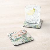 Dessous-de-verre Carte : L'Amérique du Nord, 1742 (Côté Droit)