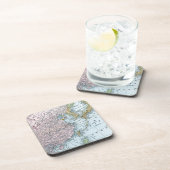 DESSOUS-DE-VERRE CARTE : L'ASIE DE L'EST, 1907 (Côté Droit)