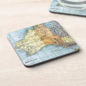 Dessous-de-verre CARTE : L'AUSTRALIE, c1890 (Côté gauche)