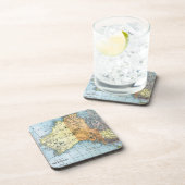 Dessous-de-verre CARTE : L'AUSTRALIE, c1890 (Côté Droit)