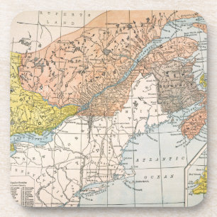 DESSOUS-DE-VERRE CARTE : LE CANADA ORIENTAL