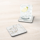 DESSOUS-DE-VERRE CARTE : LES INDES EST, 1670 (Côté Droit)