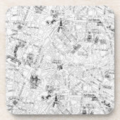 Dessous-de-verre Carte Paris (Devant)