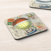 Dessous-de-verre Carte postale chaude de ballon à air (Côté gauche)