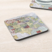 DESSOUS-DE-VERRE CARTE : RÉSERVATIONS, 1892 (Côté gauche)