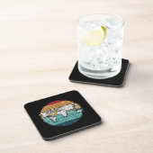 Dessous-de-verre Carte Retro World (Côté Droit)