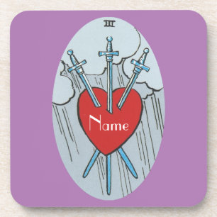 Dessous-de-verre Carte Tarot 3 épées Thunder_Cove