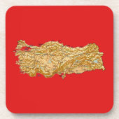 Dessous de verre Carte Turquie (Devant)