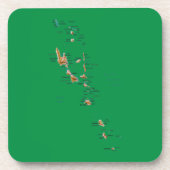 Dessous de verre Carte Vanuatu (Devant)