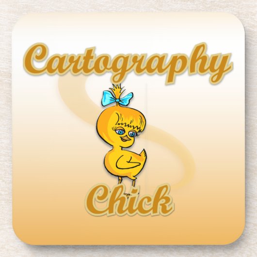 Dessous-de-verre Cartographie Chick (Devant)