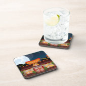 Dessous-de-verre Cartographie du restaurant Fast Food (Côté Droit)