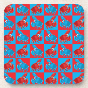 Dessous-de-verre Cartoon crabe mosaïque