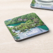 Dessous-de-verre Cascade de cascade dans le parc des lacs Plitvice, (Côté gauche)