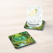 Dessous-de-verre Cascade de la jungle luxuriante Bliss (Côté Droit)