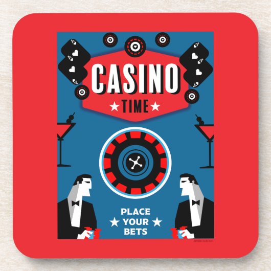 Dessous-de-verre Casino Gambling Poker Roulette (Devant)