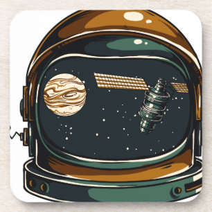 Dessous-de-verre casque d'espace