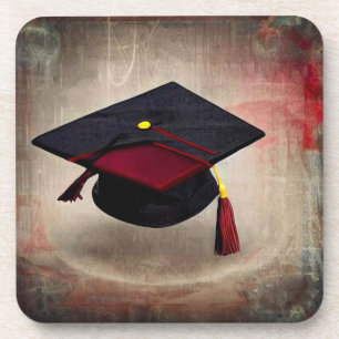 Dessous-de-verre Casquette noire et rouge