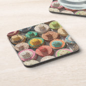 Dessous-de-verre Casquettes tissés colorés (Côté gauche)